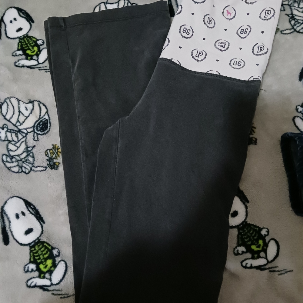 y2k pink foldover leggings
